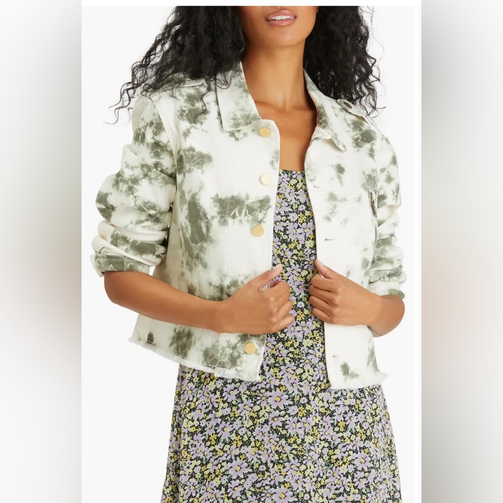 Sanctuary Jayden Tie Dye Cotton Blend Trucker Jacket - Picture 11 of 11